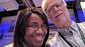 Student Kiara and AccessComputing PI Richard at the 2017 Tapia conference Student Kiara and AccessComputing PI Richard at the 2017 Tapia conference